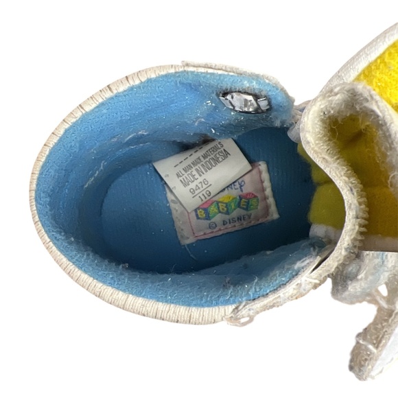 Vintage 80's/90's Disney Babies Mickey & Minnie Mouse High Top Sneakers - Picture 7 of 7